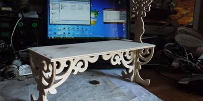 Лавочка резная декоративная