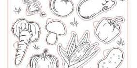 Вкладыши для детей - овощи