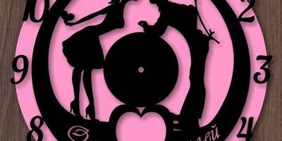 Часы романтические - пара