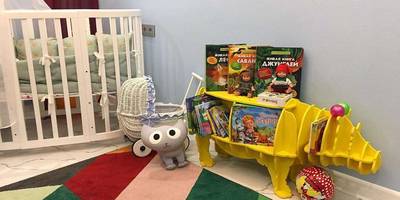 Детская полка гиппопотам