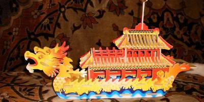 Поднос для суши + китайская лодка -дракон