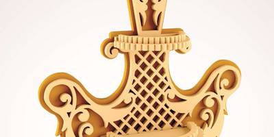 Полка резная 4