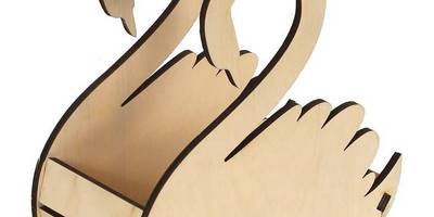 8 марта корзинка лебеди