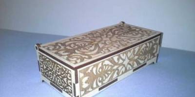 Шкатулка ажурная гравировка
