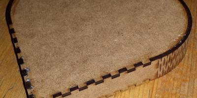 Шкатулка сердце из хдф