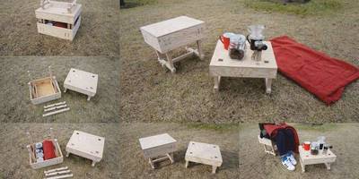 Стол для пикника ящичек