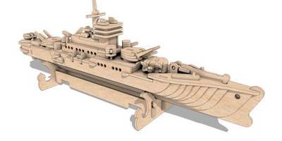 Модель военного крейсера 121