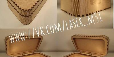 Шкатулка living hinge box