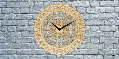 Часы колесо