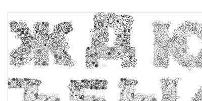 Алфавит в цветочек