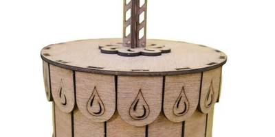 Подарочная коробка в форме тортика