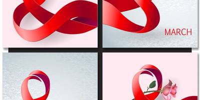 Принт международный женский день набор