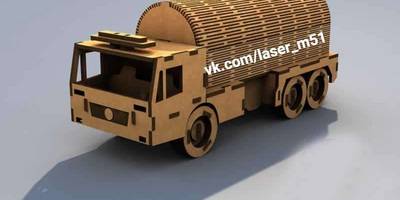 Сборная модель грузовика 21