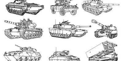 Танки векторный рисунок