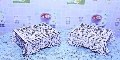 Шкатулка ажурная из 4мм фанеры