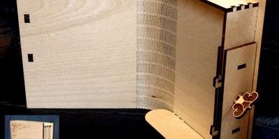 Шкатулка книжка с замком и ключом