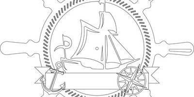 Часы корабль