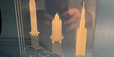 Rocket coasters template svg