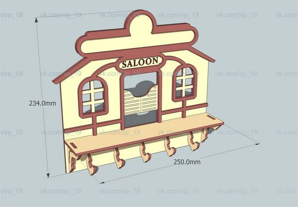 Ключница "Saloon"