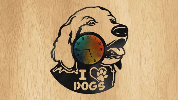 Часы собака
