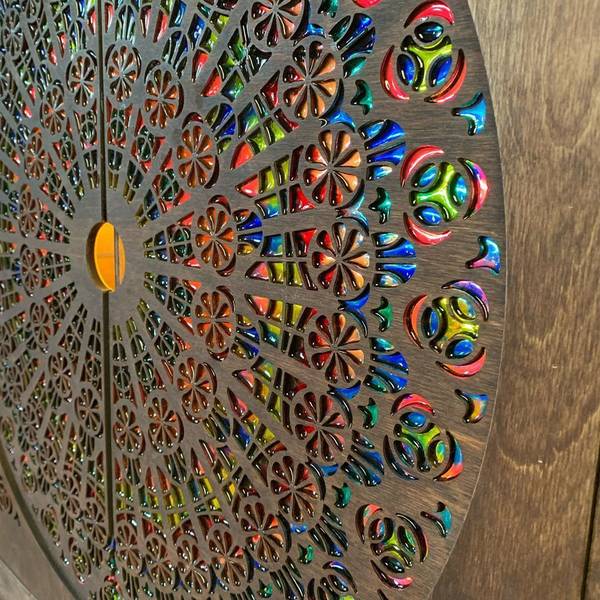 Шкатулка с орнаментом мандалой на 8 марта