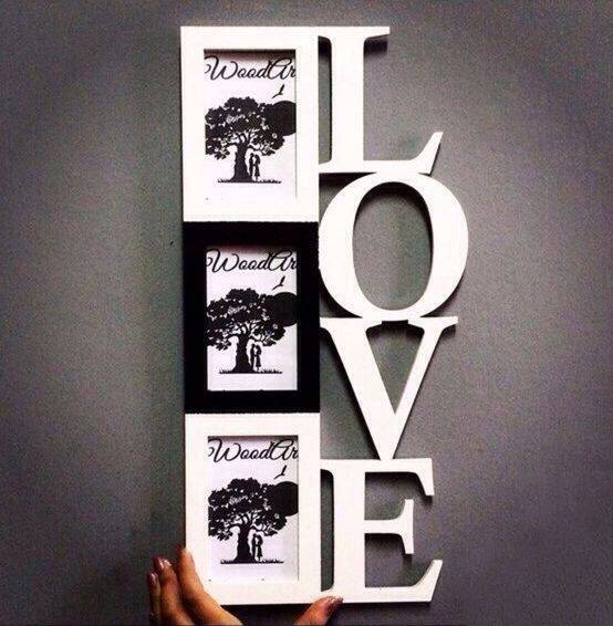 Фоторамка в подарок на 8 марта love