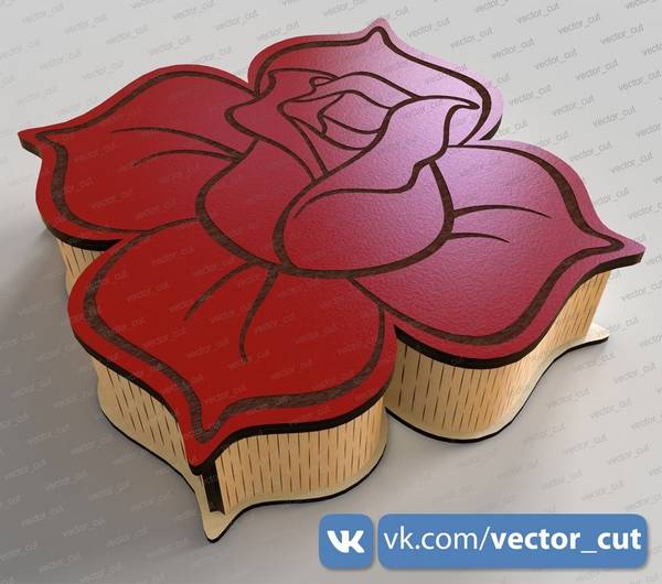 Упаковка для подарка на 8 марта роза