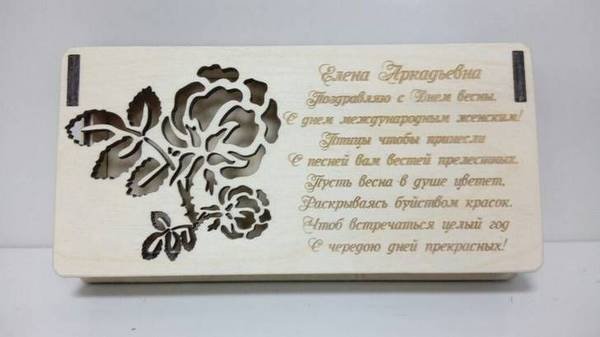 8 марта купюрница подарочная
