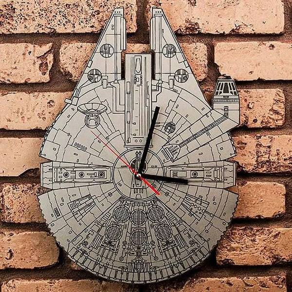 Star wars millennium falcon clock dxf