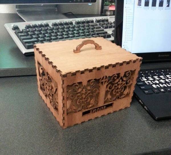 Шкатулка decorative wooden box template