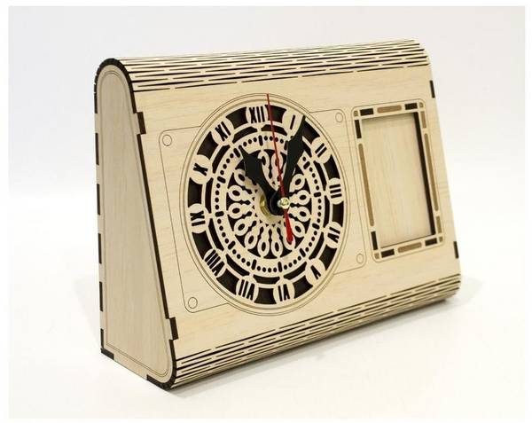 Часы box clock с рамкой для фото