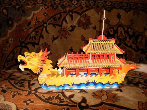 Поднос для суши + китайская лодка -дракон