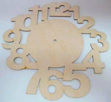 Часы заготовка большие цифры