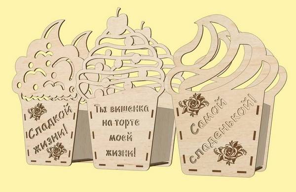 8 марта корзинки для цветов кексики