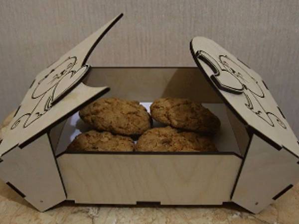 Шкатулка для печенья с котиками