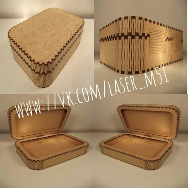 Шкатулка living hinge box