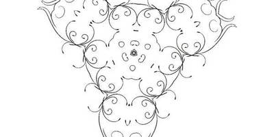 Орнамент цветы 14