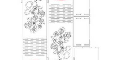 8 марта упаковка для вина