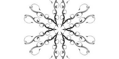 Орнамент цветы 17