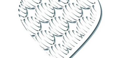 Сердце с узором шары