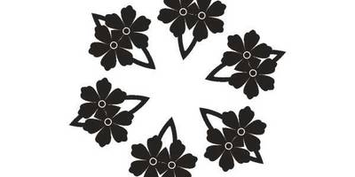 Орнамент цветы 232