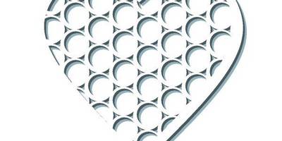 Сердце с узором кольца