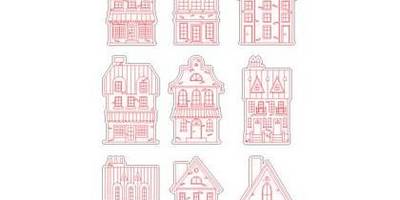 8 марта магниты домики