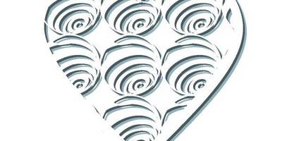 Сердце с узором завихрения
