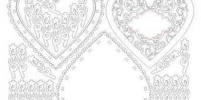 8 марта шкатулка сердечко 150мм