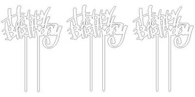 Топпер happy birthday