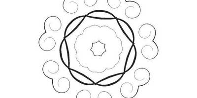 Орнамент цветы 156