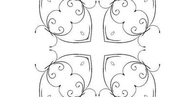 Орнамент цветы 36