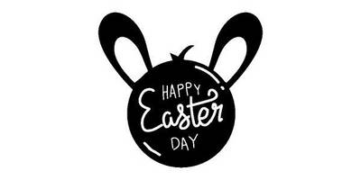 Силуэт зайца на Пасху