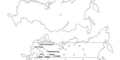 Часы карта россии